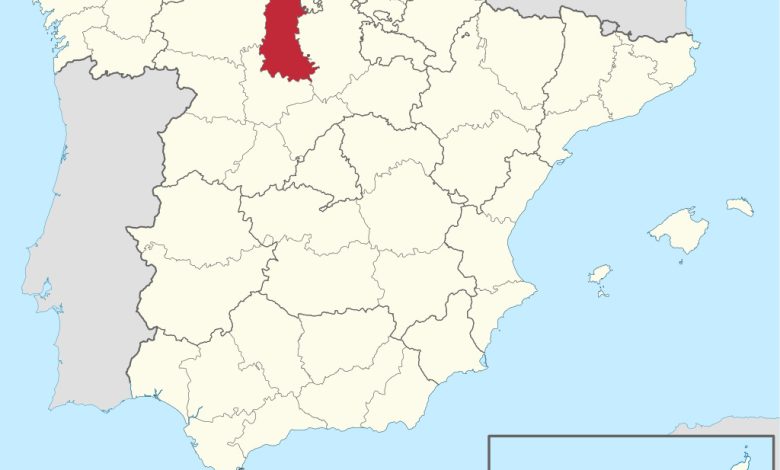 Provincia de Palencia en el mapa