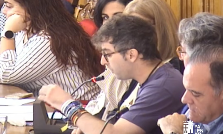Rodrigo San Martín en el pleno del Ayuntamiento de Palencia el día 15 de octubre de 2026